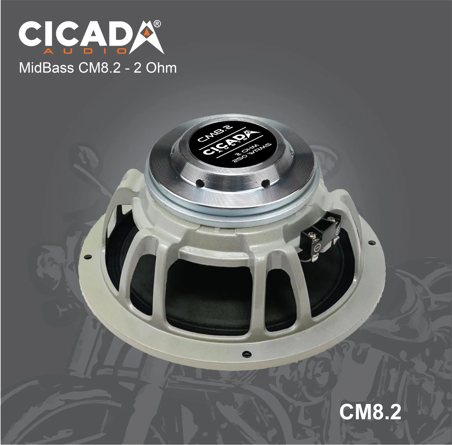 Cicada Audio CM8 Midrange Speakers 8" (2Ω and 4Ω)