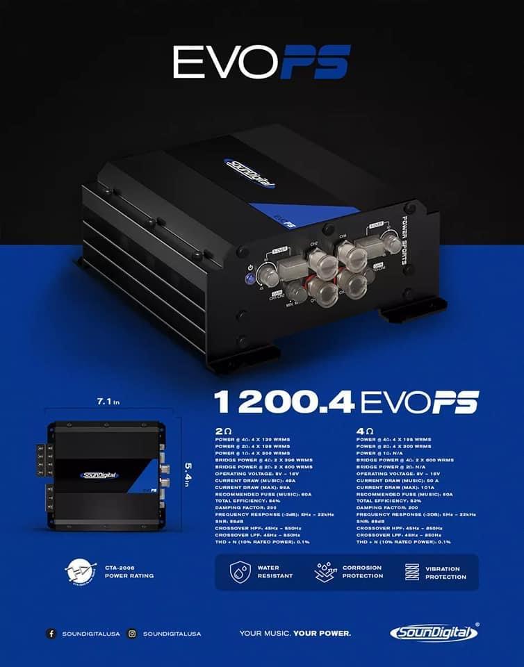 SounDigital EVOPS 1200.4 - 2Ω or 4Ω