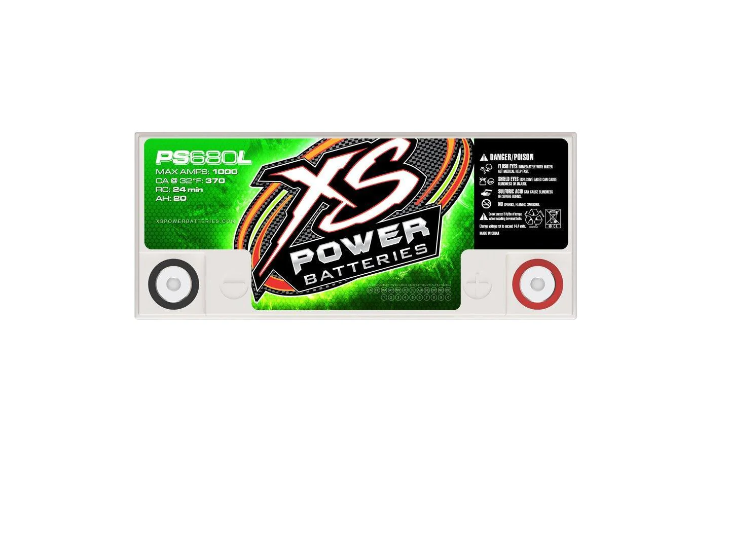 XS Power PS680L Victory AGM Battery