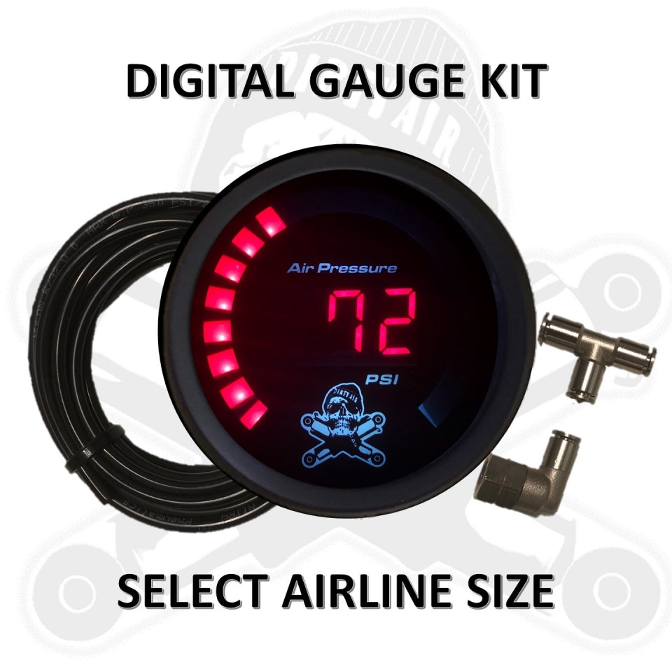 DIRTY AIR Gauge Kit - 2-1/16" Digital Air Pressure